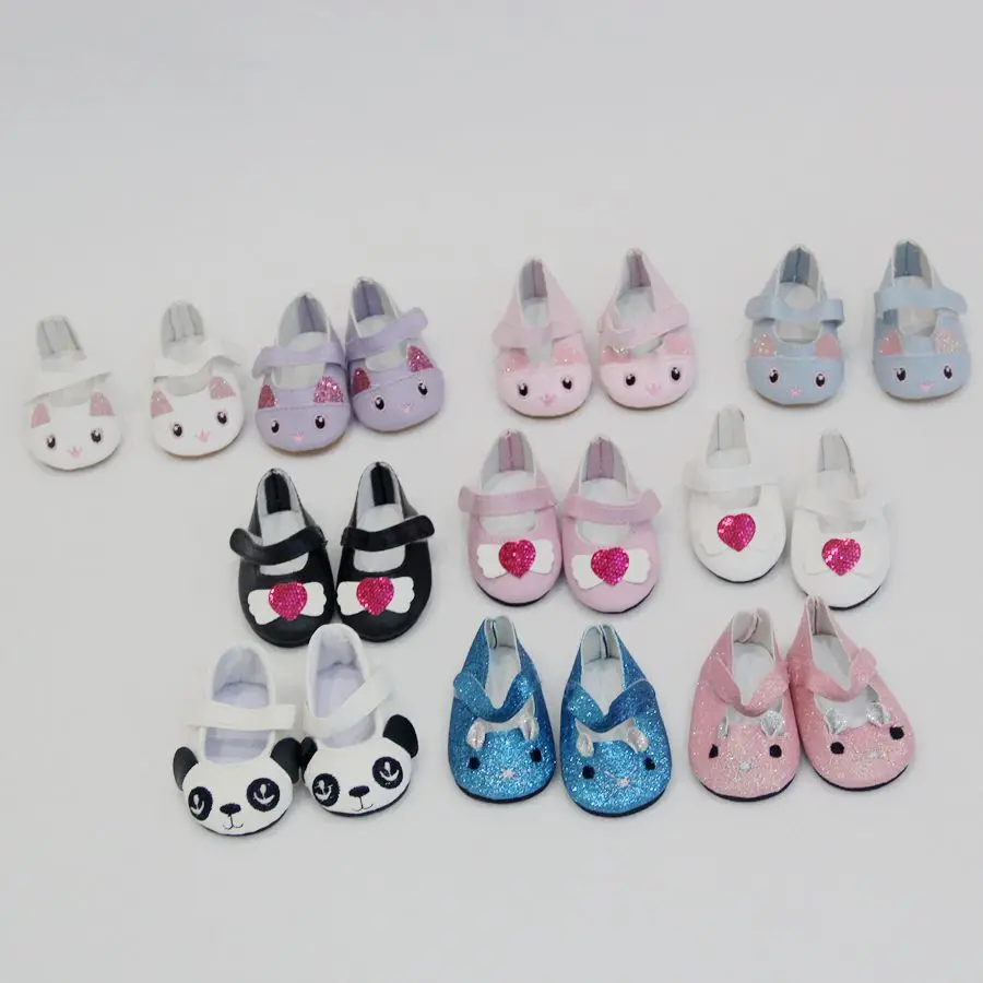 Милая обувь в виде мыши Классическая с бантом для 18 дюймовых американских кукол