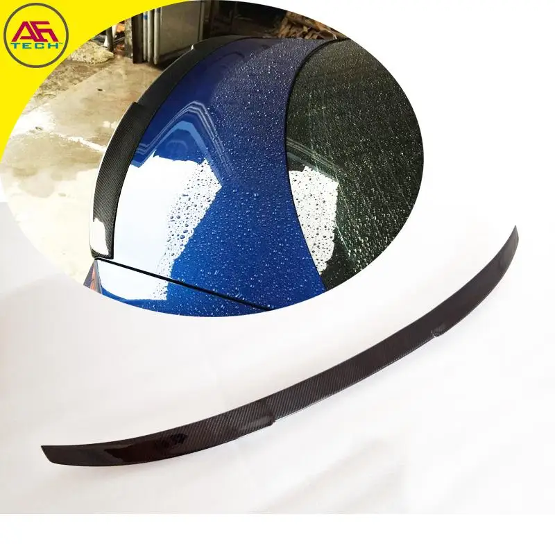 

Carbon fiber M-sport style back trunk spoiler boot lip spoiler wing auto rear spoiler wing for Audi A3 S3 sedan 2013+