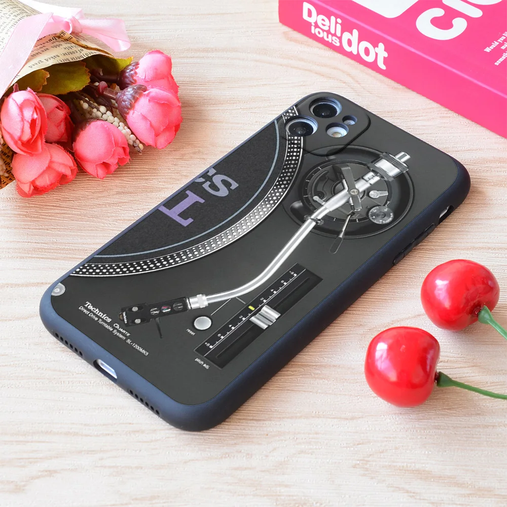

For iPhone Technics Dj Old School Print Soft Matt Apple iPhone Case