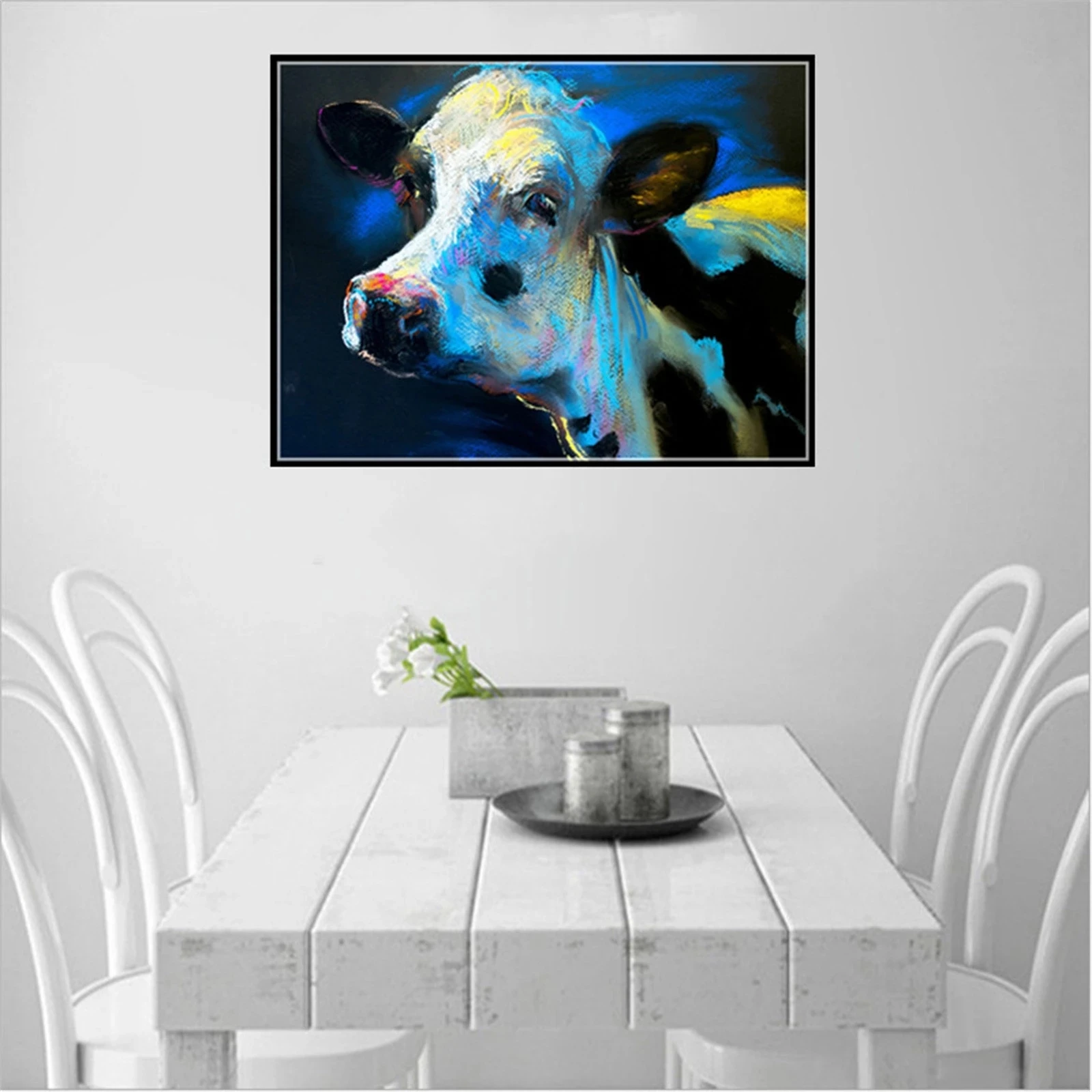 

5D DIY Abstract and cute cattle art Full Square Round Diamond Embroidery Diamond Painting Cross Stitch mosaic Home decoration