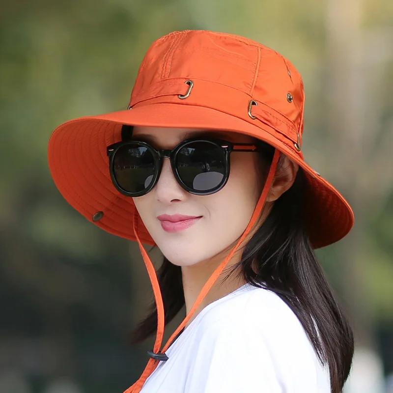 

Waterproof Bucket Hat Summer Men Women Boonie Hat Outdoor UV Protection Wide Brim Panama Safari Hunting Hiking Fishing Sun Hat