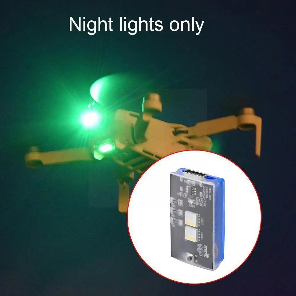 

1PC For Dajiang UAV Flash Light Air2s 3 Colors Mini Flash Lights Night Spirit Searchlight Light Warning Safety Accessories P3U9