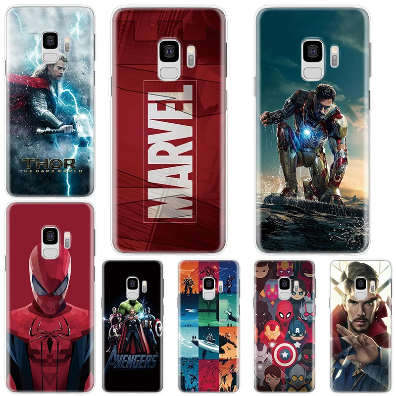 The Avengers для samsung Galaxy A70 A60 A50 A40 A30 A20e A10 A6 A8 плюс A3 A5 A7 A8s A9 супергероев Marvel чехол из ТПУ