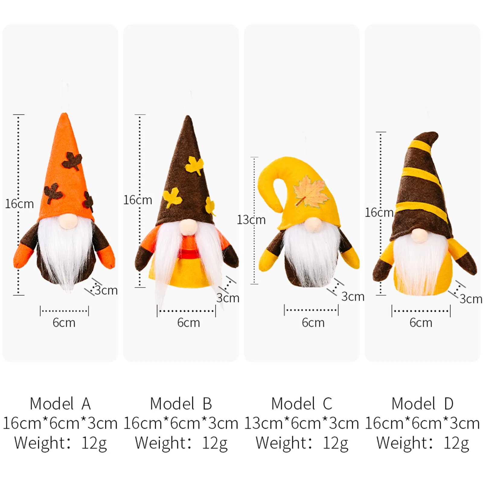 

Harves T Festival Pumpkin Maple Leaf Faceless Doll Pendant Decoration decoracin de habitacin