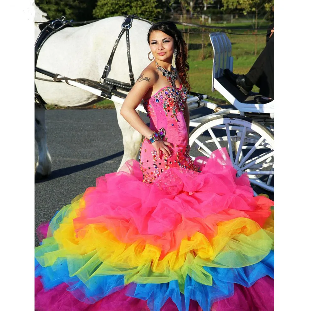 

2022 Pageant Glitz Candyland Prom Gown Candy land I Rainbow wear Candy and wear glitz wear Candyland Costume Custom
