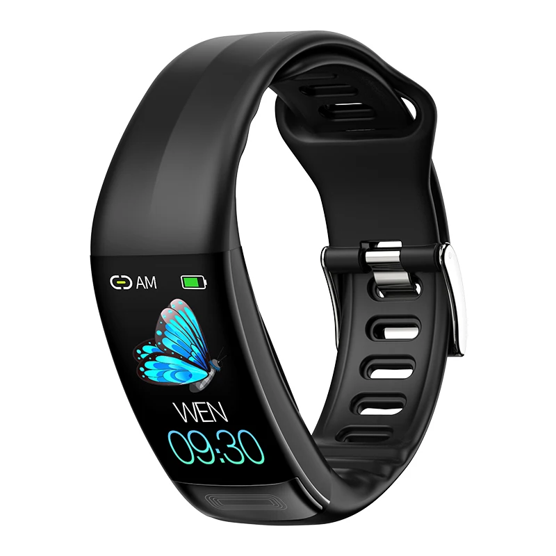 Смарт-браслет P11 с шагомером ЭКГ+ФПГ умный фитнес-браслет HR монитором кровяного