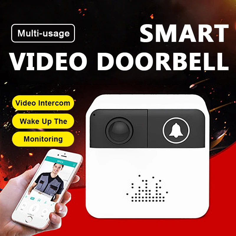 Умный беспроводной дверной звонок с камерой безопасности видеодомофон Wi Fi