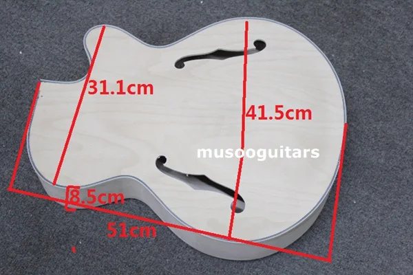 Новый бренд Jazz Unfinish гитарный корпус