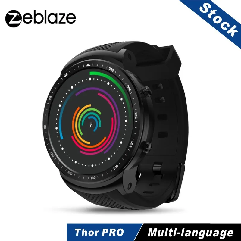 Новый zeblaze Thor PRO мульти-циферблат Smartwatch 1 53 дюйма Android 5 MTK6580 0 ГГц Гб + 16 Смарт-часы gps