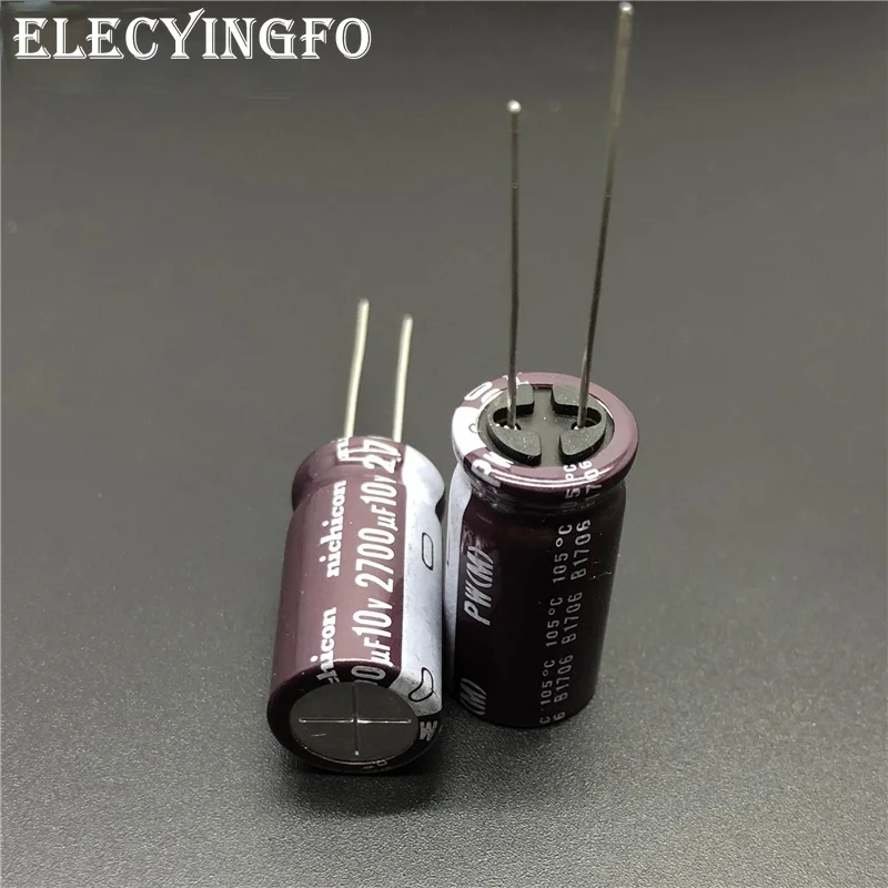

5pcs/50pcs 2700uF 10V2700uf NICHICON PW Series 12.5x25mm Low Impedance 10V2700uF Aluminum Electrolytic capacitor