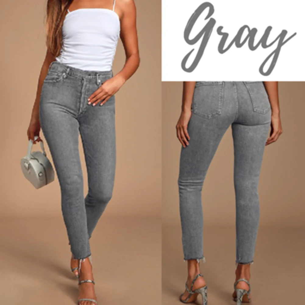 Новые женские ноги формирующие Легинсы Поддельные джинсы брюки Pull-on узкие