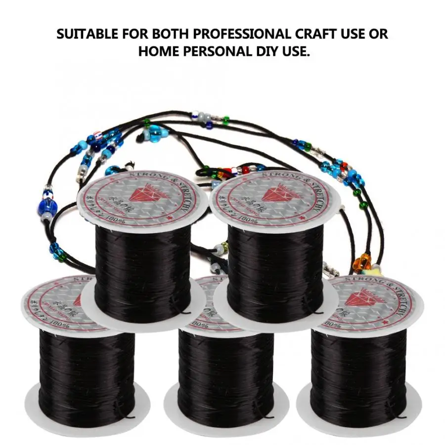 5 Rolls Beads String Wire Crystal Line Jewelry Material Elastic Thread for DIY Making Accessory | Украшения и аксессуары