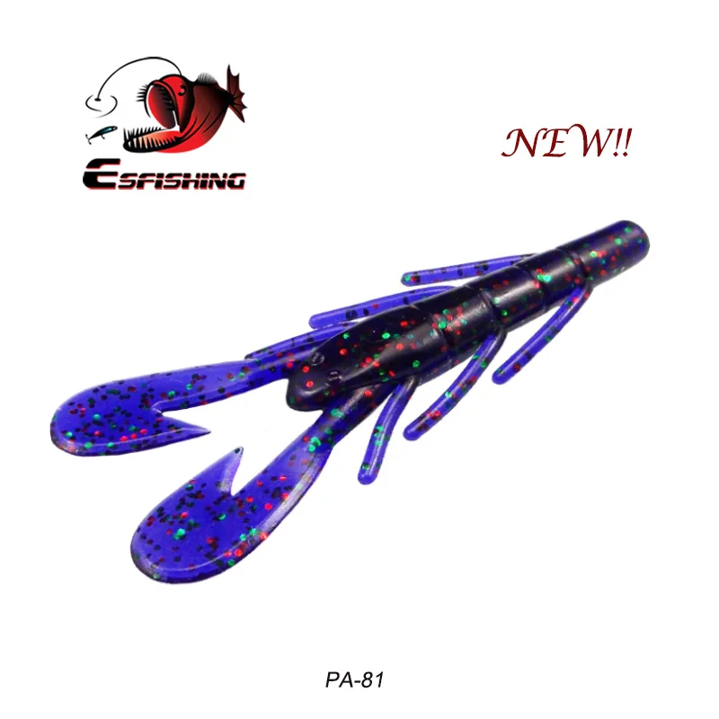 PA81 ESFISHING новая приманка для рыбалки Мягкая приманка Vibe Craw 8 шт. 85 мм 6 г рыболовные приманки воблер гольян Мягкая приманка для троллинга - Цвет: PA81