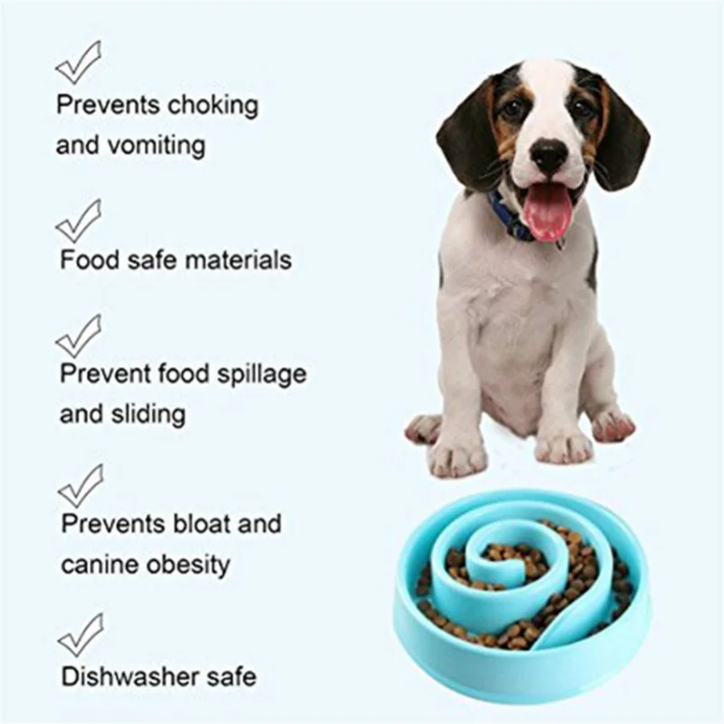 

Dog choking prevention bowl pet slow food bowl slow food anti-choking food bowl dog rice bowl healthy bowl