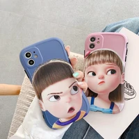 boy and girl soft phone case for iphone se 2020 11 pro x xs max xr 6s 7 8 plus cute tpu soft back cover new product