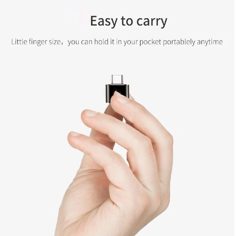 Адаптер OTG Type C конвертер USB в для Macbook Samsung S9 S8 Oneplus 2 3 Micro зарядное устройство
