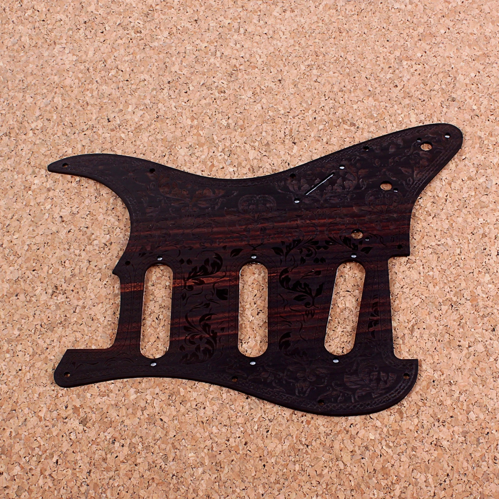 

Vintage Rosewood 8 Hole SSS Single Coil Guitar Scratch Plate for ST Parts