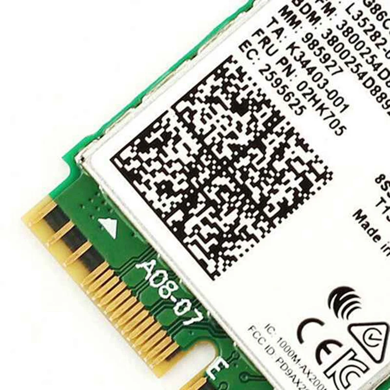Двухдиапазонный 2 4 Гбит/с Wi-Fi 6 AX200NGW 802.11Ax/Ac MU-MIMO 2X2 AX200 NGFF M.2 Bluetooth 5 0 сети Wlan Card