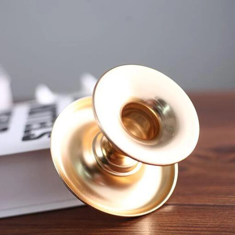 Рождественский подсвечник для дома праздника свадьбы украшения из золотого