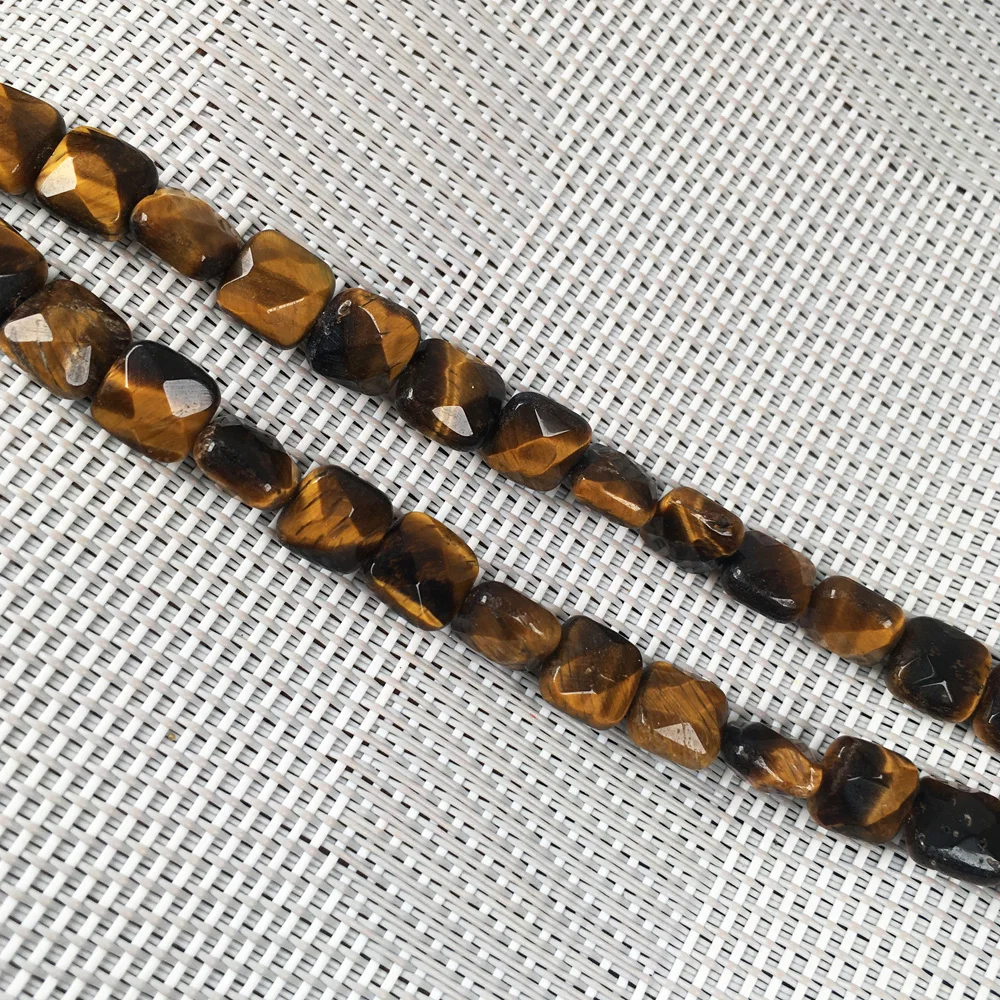 Граненые бусины квадратной формы из натурального камня для изготовления