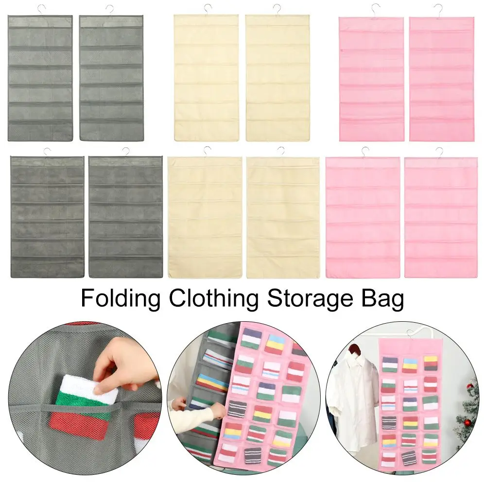 

Dustproof Household Home Organization Clothes Collection Ondergoed Box Storage Bag Hanging Organizer Pockets Bag