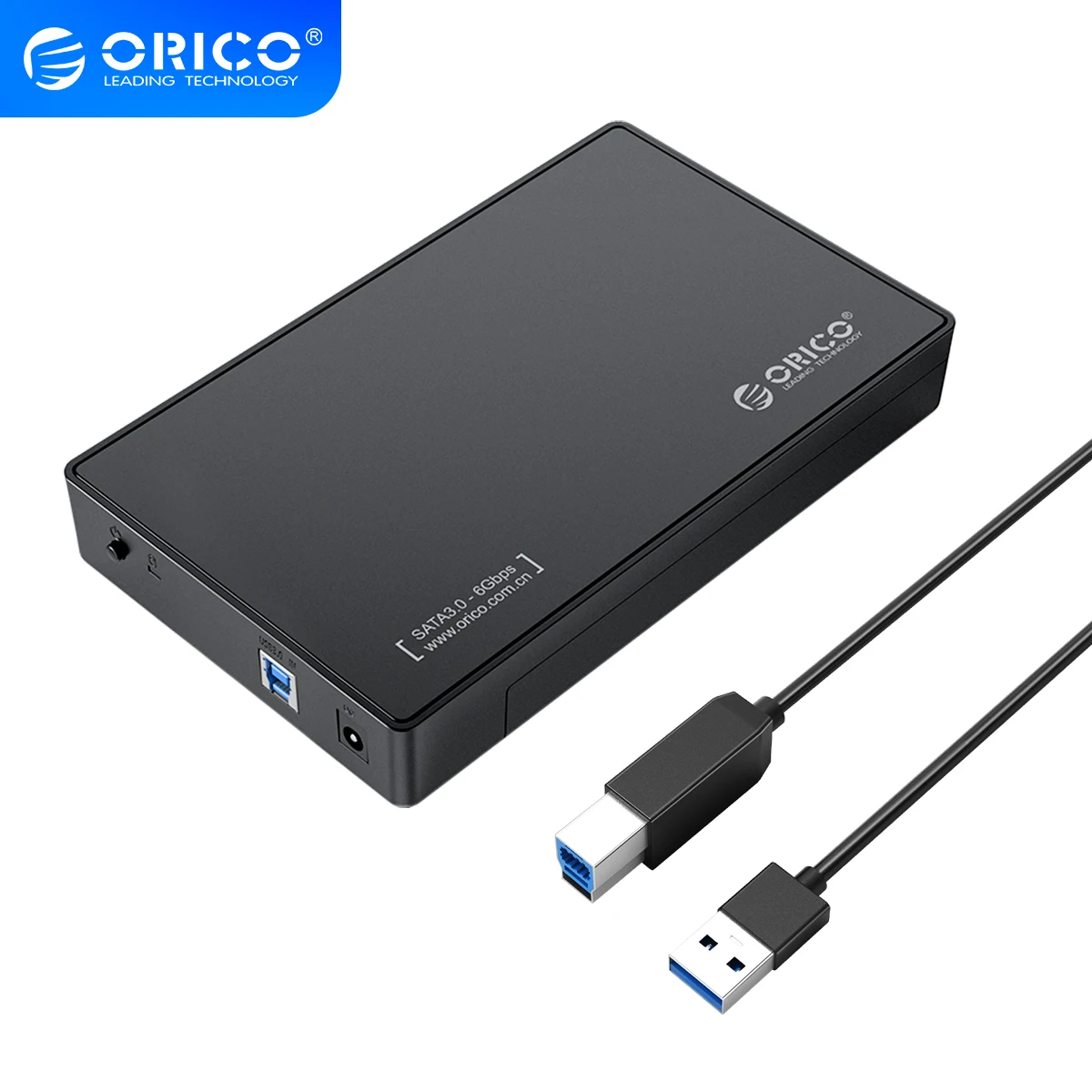 Чехол для жесткого диска ORICO 3 5 дюйма SATA к USB 0 Гбит/с адаптером питания 12 В/2 А чехол