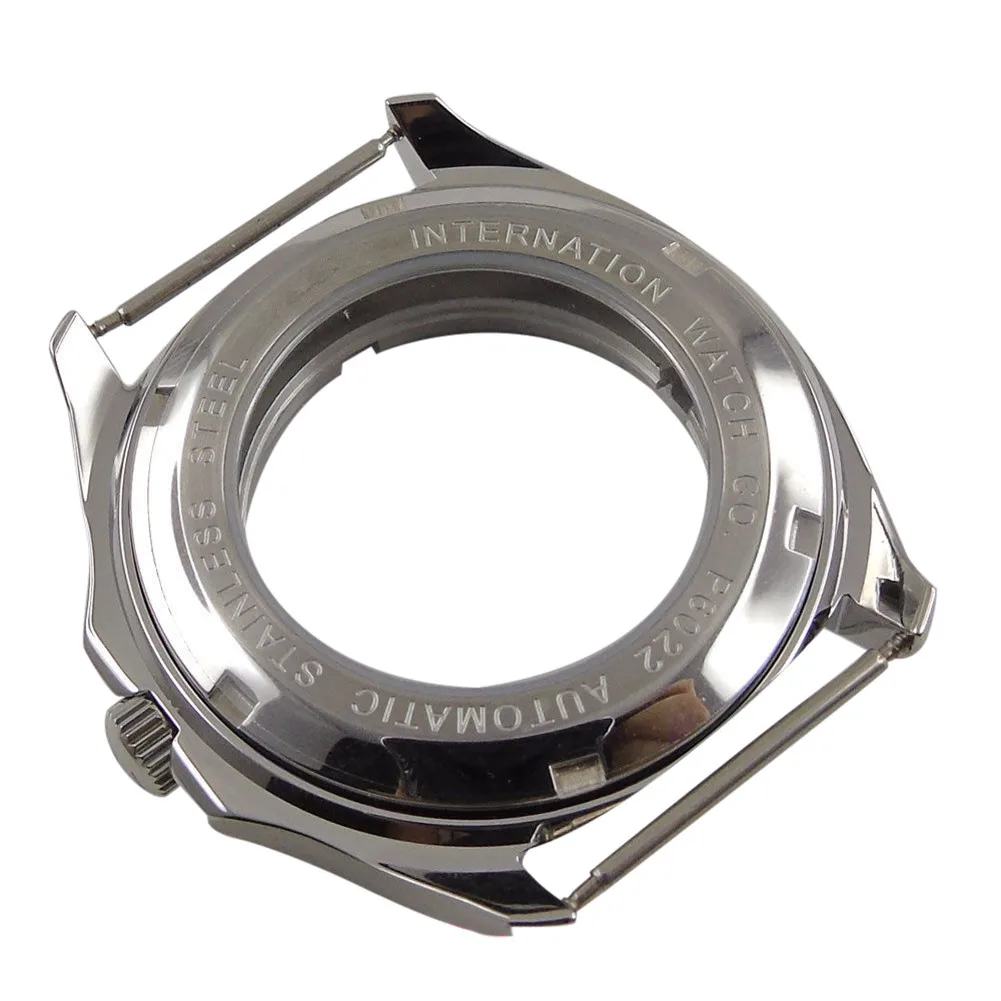 Квадратный чехол для часов из нержавеющей стали с сапфировым стеклом 40 мм