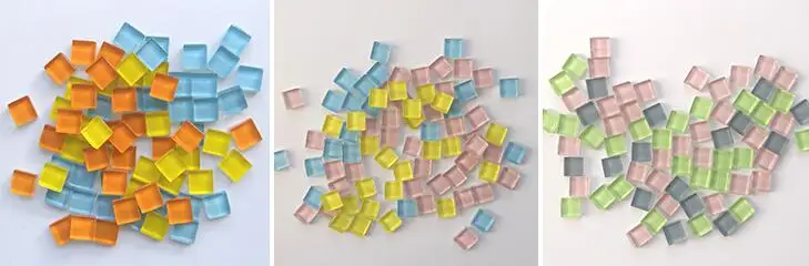 300 шт одноцветная квадратная стеклянная мозаичная плитка искусство и ремесло материал мозаичная плитка для хобби креативное изготовление детская головоломка 10 мм