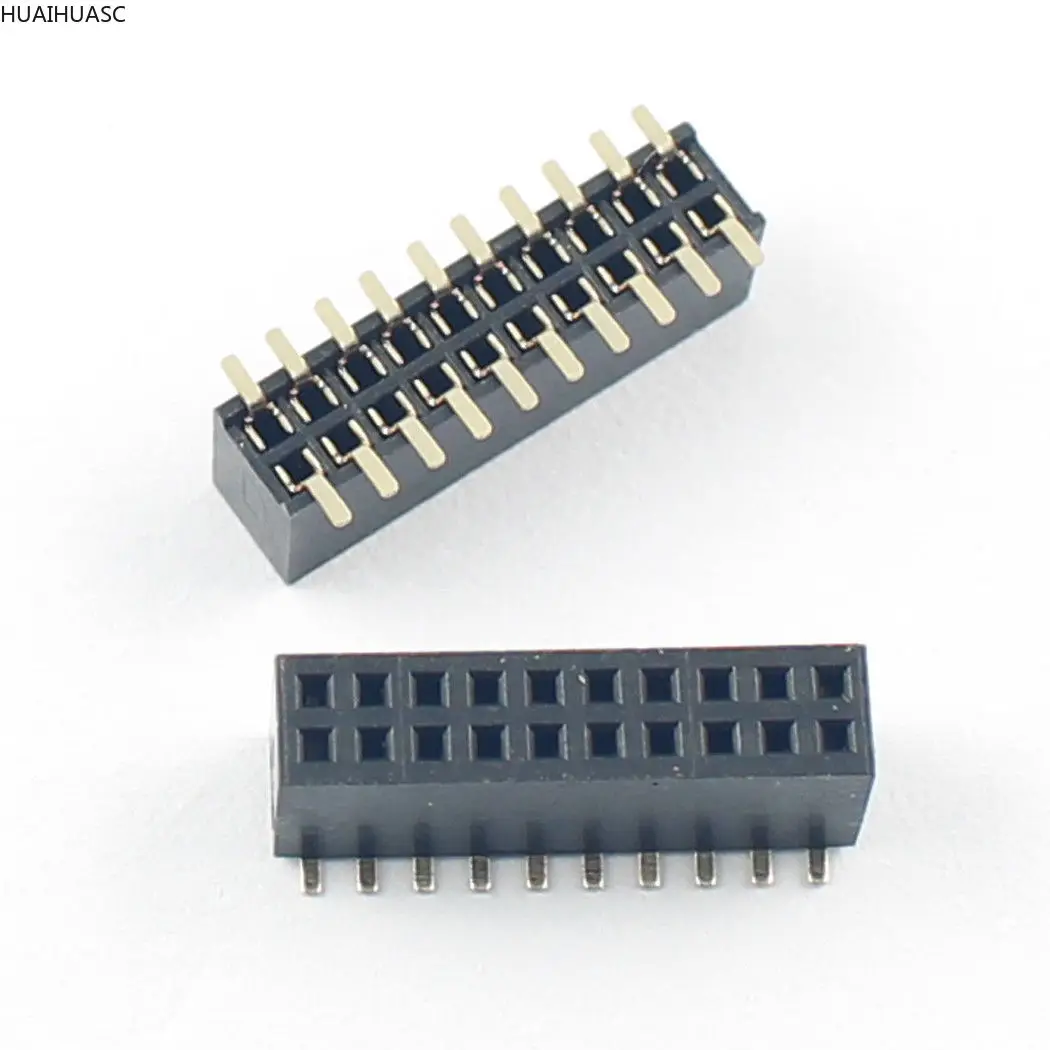 10 шт. Позолоченные 1 27 мм 2x10 контактов 20 SMT SMD двухрядная гнездовая