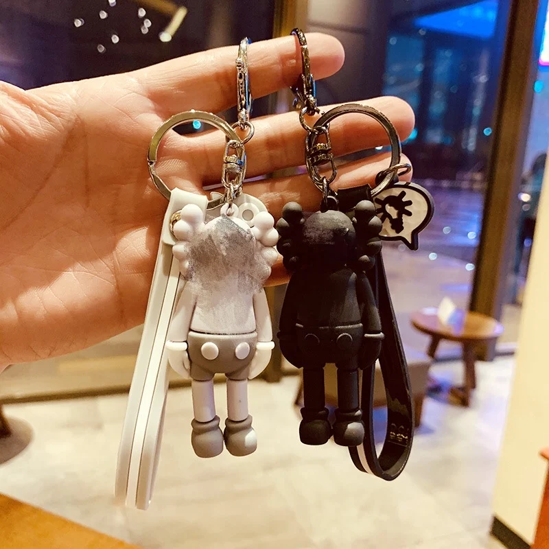

Bear doll key pendant tide brand personality key chain creative bag pendant key chain accessories