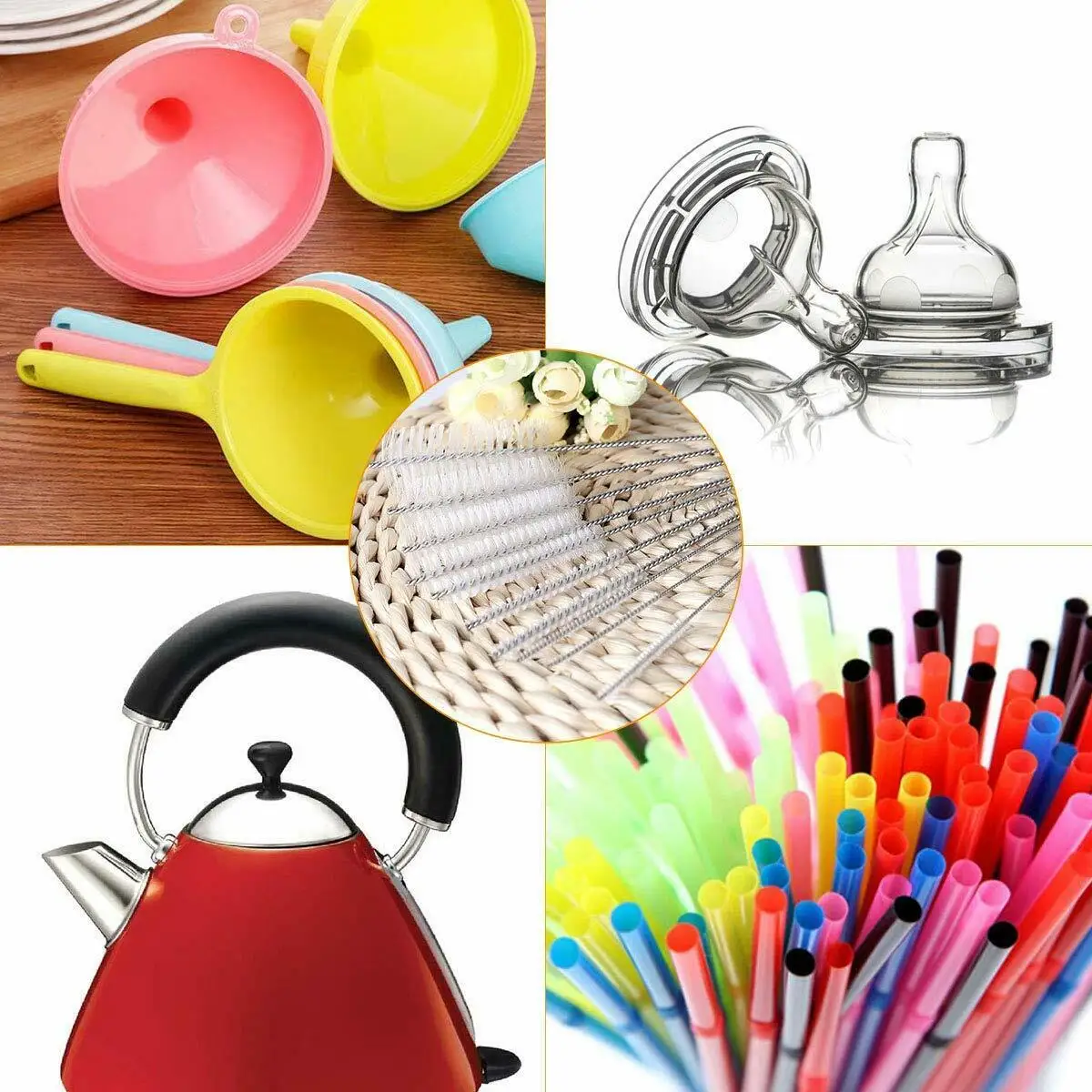 Набор из 10 шт. стеклянная трубка для бутылочки кормления ребенка|Чистящие щетки| |