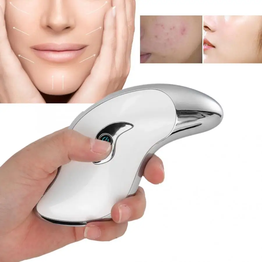 Электрический скребок для лица микротоковый Массажер лифтинга и подтяжки