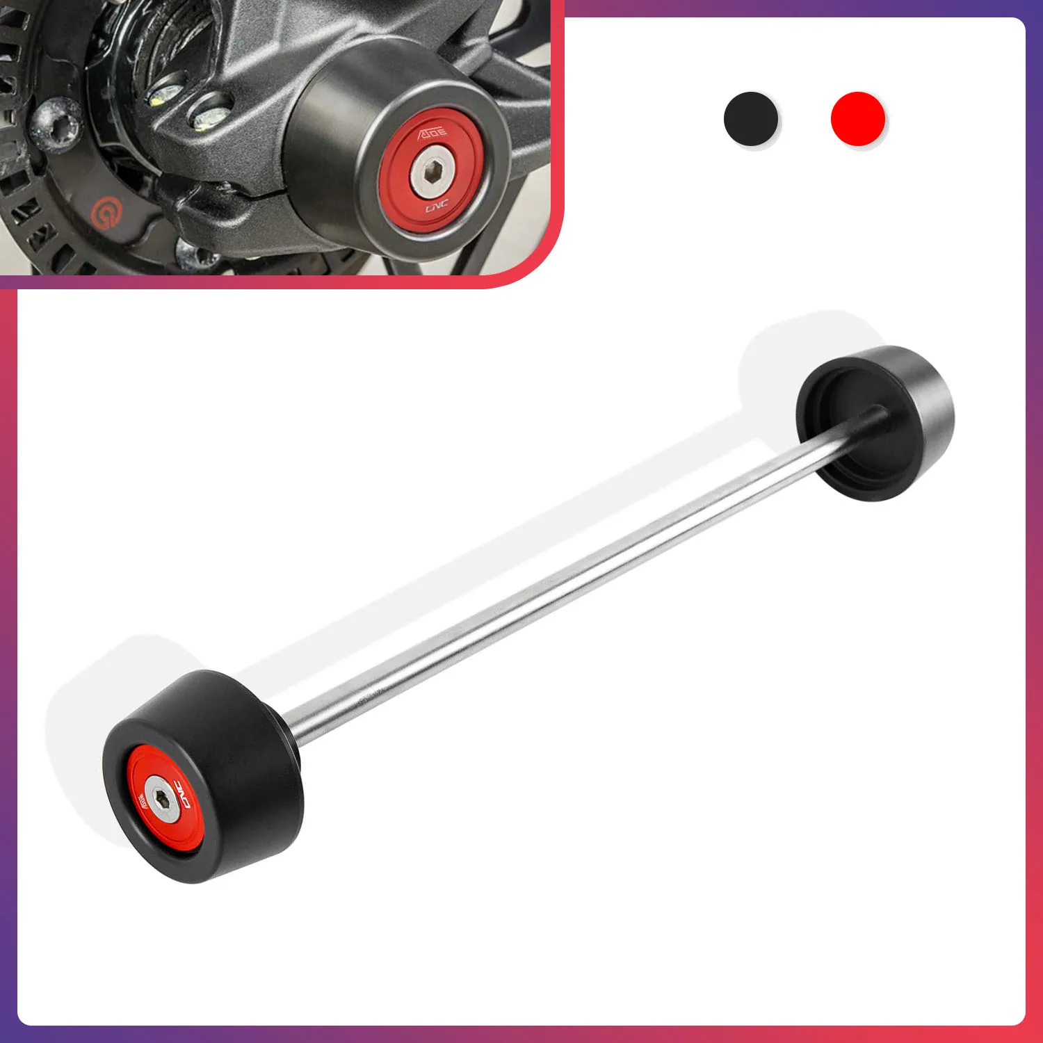 

For Ducati Diavel 1200 2010-2018 Diavel 1260 2019-2020 X-Diavel Motorcycle Crash Pads Protector Front & Rear Fork Wheel Sliders