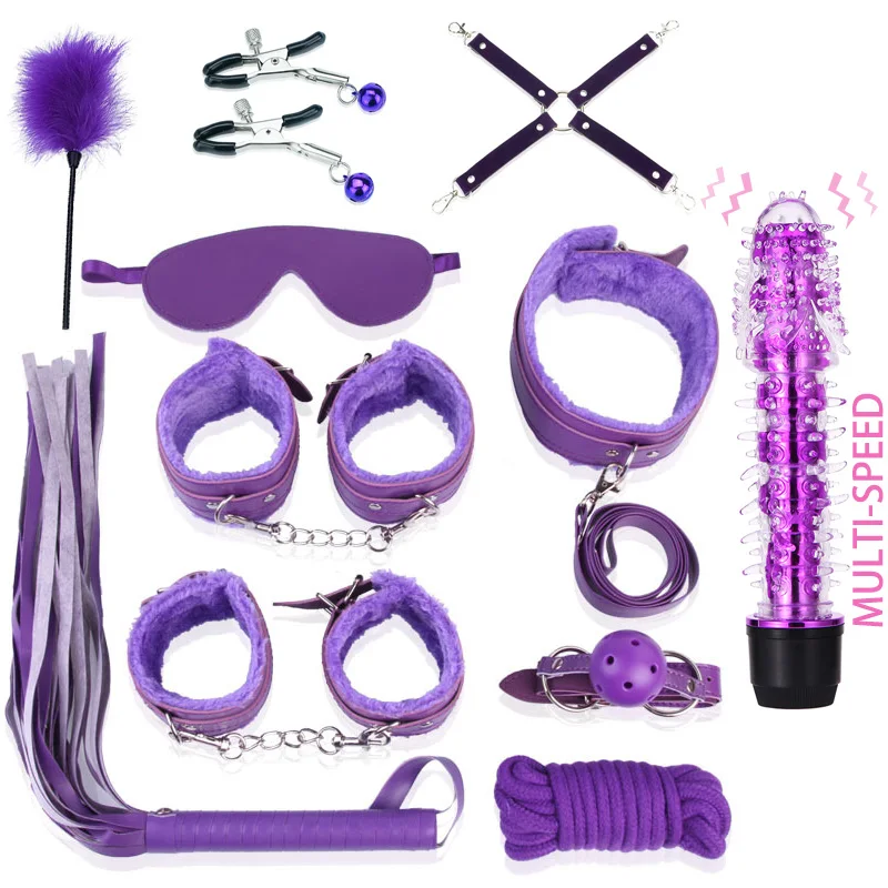 YEMA 12 шт./компл. Фетиш ограничители Секс Связывание набор рот кляп лодыжки