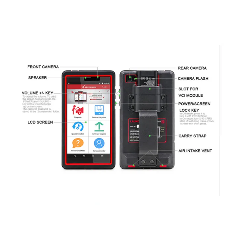 Автоматический диагностический инструмент Launch X431 Pro Mini с поддержкой Wi Fi/Bluetooth