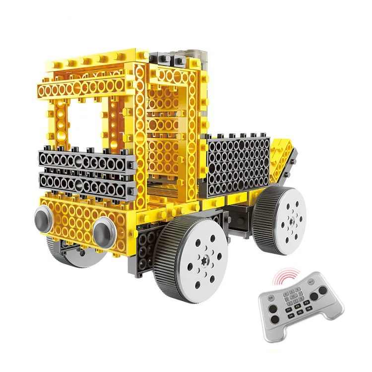 Rc автомобиль электрические строительные блоки кирпичи пульт дистанционного