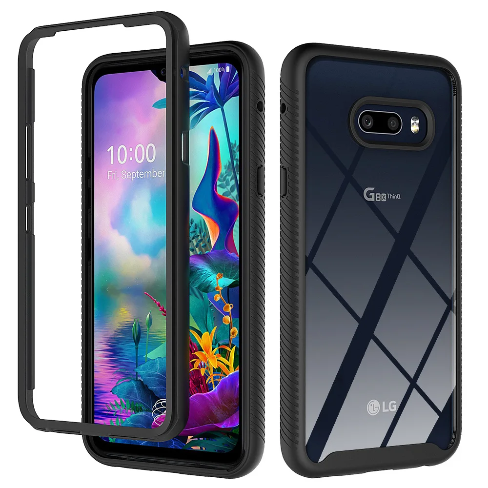 

Hybrid TPU/PC Sky Case For LG G8X ThinQ Fundas Capa Two Layer Structure Shockproof Crystal Clear Shell Cover For LG V50s ThinQ