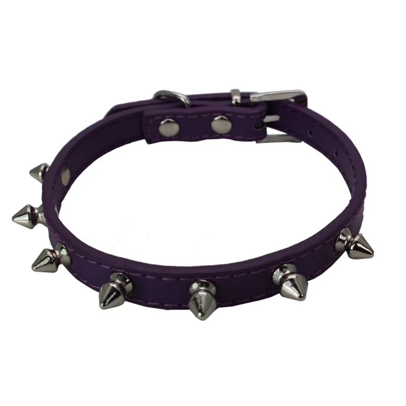 Ошейник для домашних животных с однорядными заклепками защитой от укусов