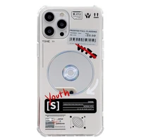 phone case for apple iphone 11 12 pro max xr xs max 7 8 plus soft shell creative retro cd 12mini silicone drop cover