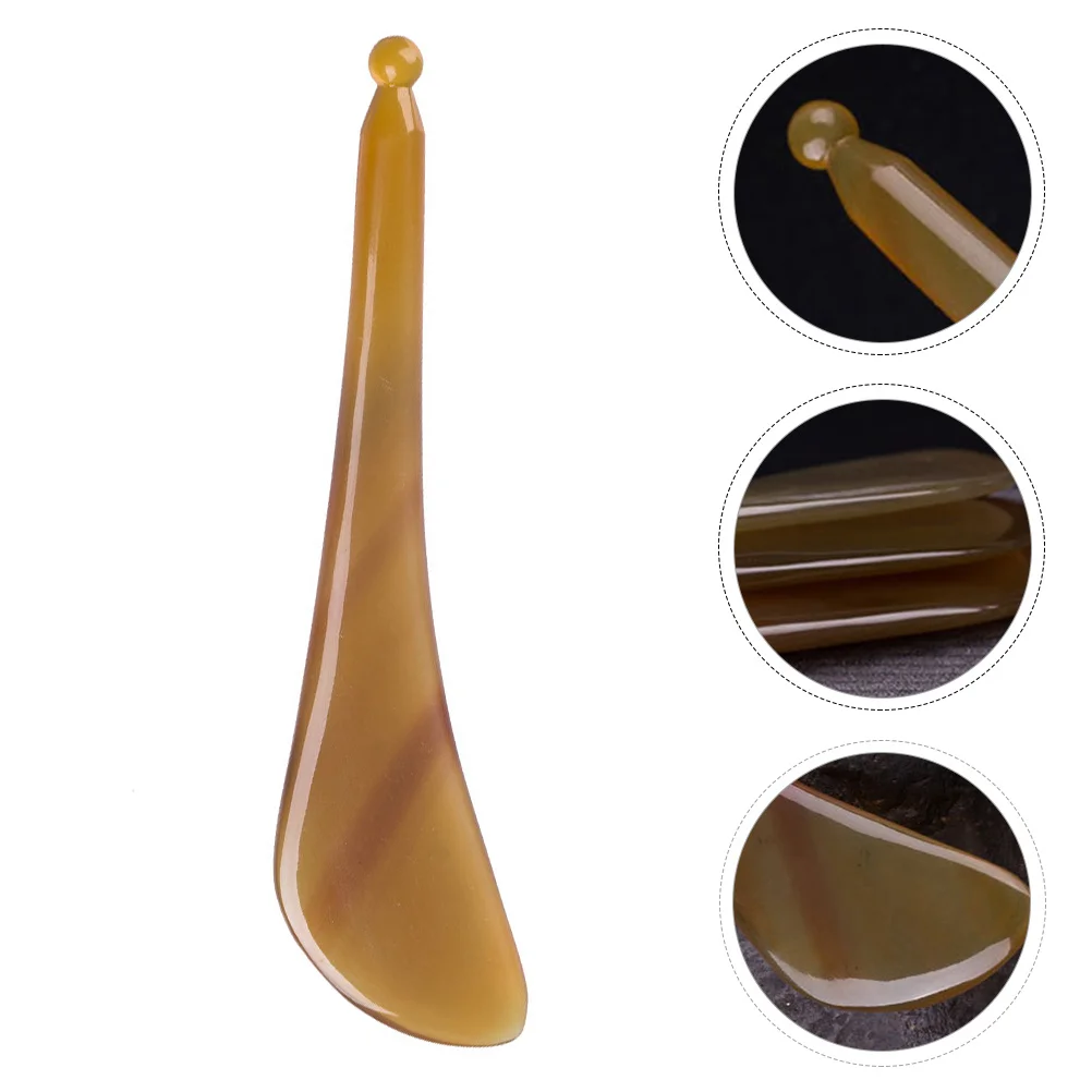 

1 Pc Compact Massage Board Scraping Board Practical Yak Horn Face Scraping Tool for Massage Shop Eye