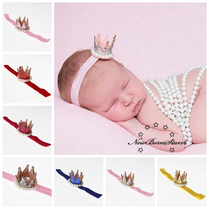 

Baby Girl Headband Headwear Hairband Infant Hair Accessory Cloth Birthday Gift Kids Toddler Crown Floral Newborn Pearl Children