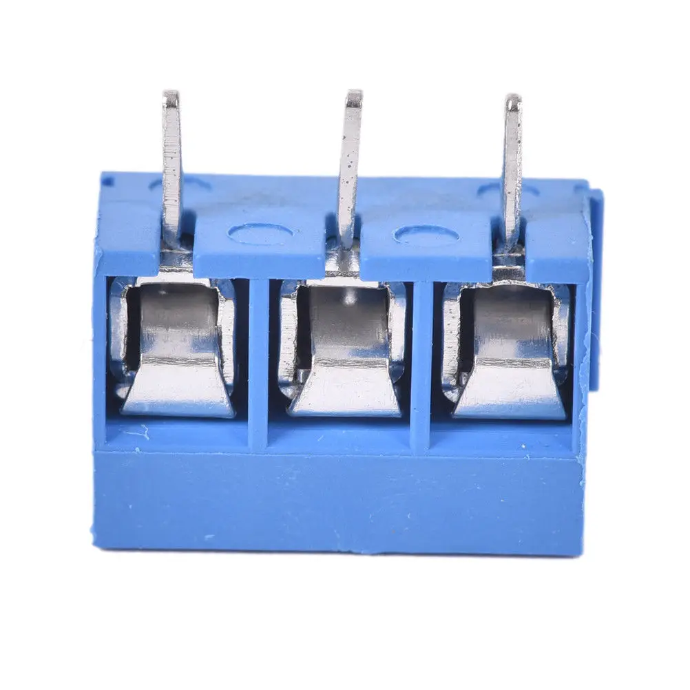 

10Pcs KF301-5.0-3P Pitch 5.0mm KF301-3P Straight Pin PCB 3 Pin 3 Pin Screw Terminal Block Connector Accessories