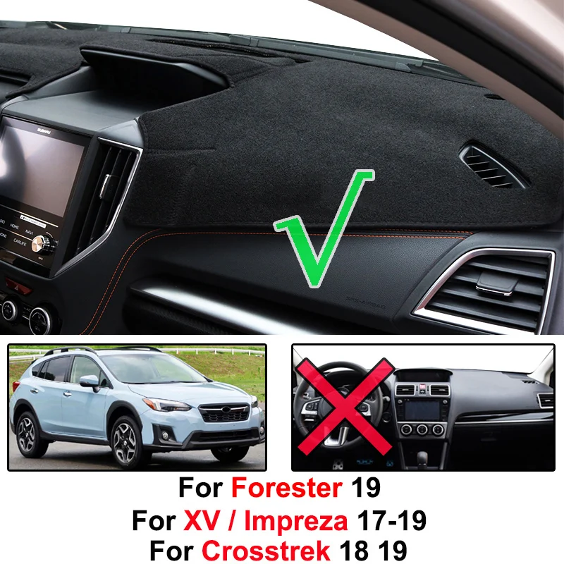 Для Subaru XV MK2 Impreza 2017 2018 2019 Forester коврик для приборной панели солнцезащитный козырек