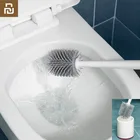 Новинка, вертикальная щетка Youpin YJ для хранения, щетка для туалета с мягким клеем, щетка для туалета и Набор держателей, инструмент для чистки туалета