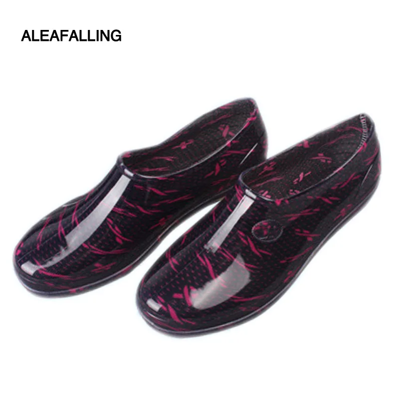 Сапоги Aleafalling женские на платформе непромокаемые сапоги в британском стиле