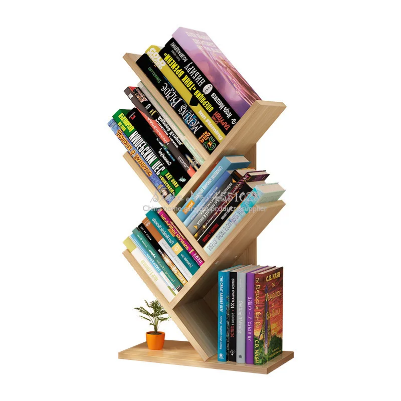 Простое современное пространство книжная полка простой стол студенческий