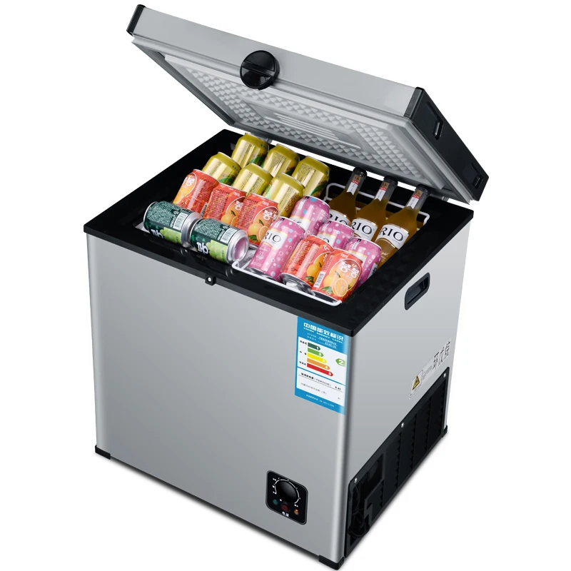 55L небольшой Электрический морозильник мини горизонтальный одного Температура