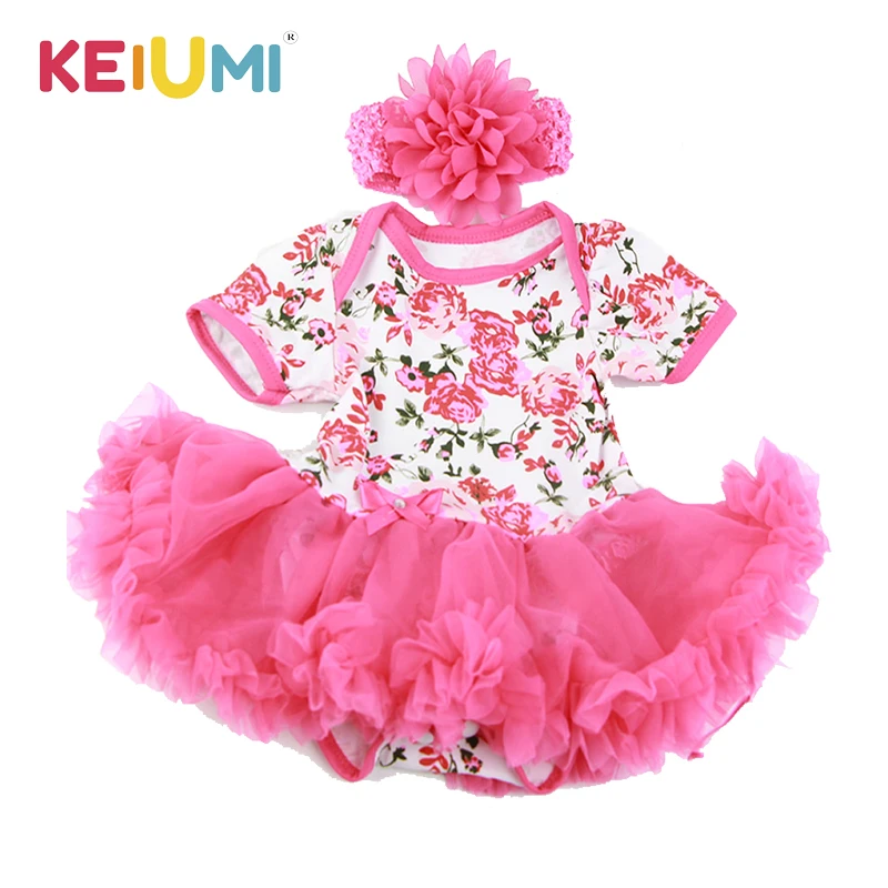 Одежда для кукол новорожденных дизайнерское платье с розами подходит младенцев