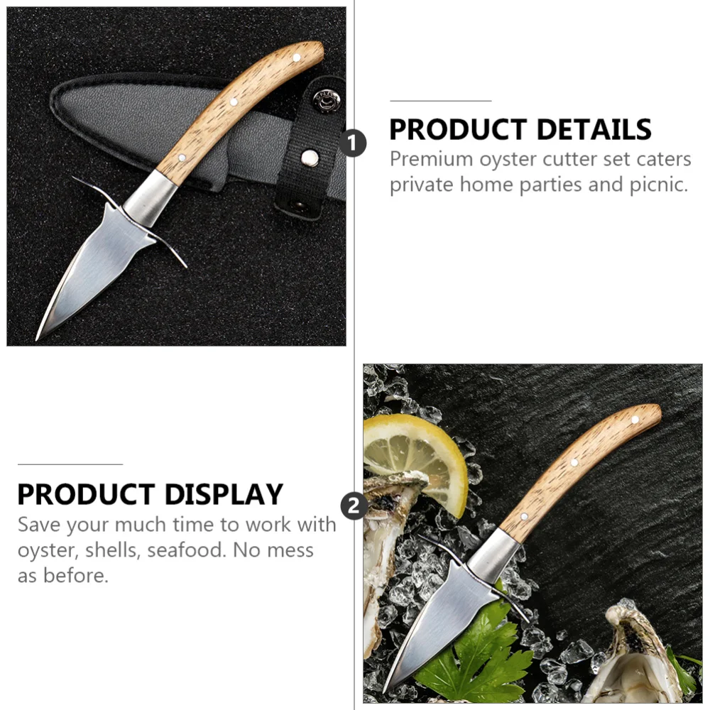 

Stainless Steel Oyster Shucking Cutter Shellfish Opener Oyster Shucker Tool