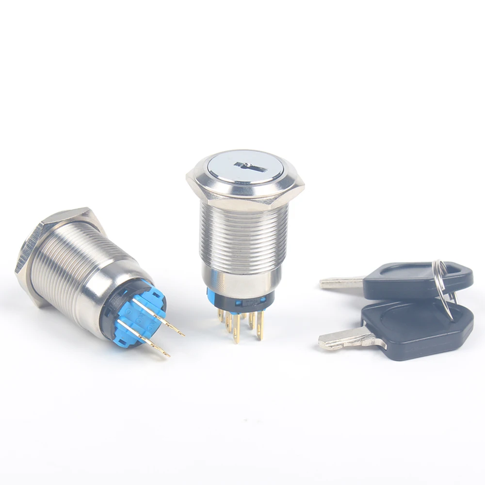 19 мм латунный хромированный ключ металлический водонепроницаемый 2/3 позиционный